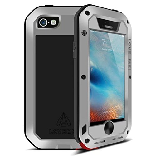iPhone 6 6S Plus caso A prueba de golpes polvo suciedad nieve prueba de metal de aluminio Gorilla cristal protecci  n Case Cover para Apple Iphone 6  PLUS iphone 6S Plus  compatible con Apple iPhone 6