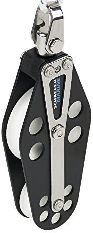 Schaefer 5 Series Fiddle Block with Aluminum Cheeks and Delrin Plain Bearing Sheave by Schaefer - Marine
