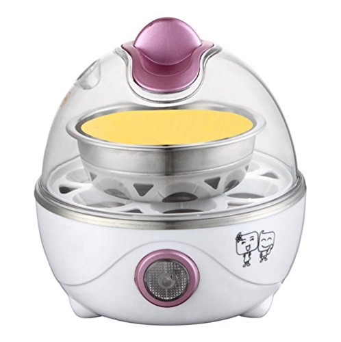 Preisvergleich Produktbild GNOONEQ Egg Steamer Einlagiges, Schlankes Design Anti-Aging Multifunktions Automatische Abschaltung Energiesparender Eierkocher
