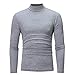 Produktbild SuperSU Herren Herbst Winter Hemd Einfarbig Slim Beiläufige Herbst Winter Langarmhemd T-Shirt Oberteil Männlich Sweatshirt Pullover Pulli mit Rundhalsausschnitt Men Blouse Sweat