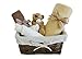 Hazel Wicker Unisex Baby Hamper / Baby Boy / Baby Girl / Hamper / Baby Shower Gift / New Arrival Gift / Unisex Gift Basket / Maternity Gift / FAST DISPATCH