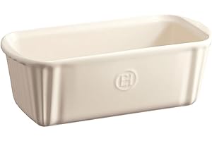 Emile Henry EH026120 Petit Moule à Cake, Céramique, Beige Argile,, 24 x 11 x 8 cm
