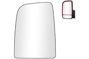 SENZEAL Wing Mirror Upper Glass Heated Passenger Side for Mercedes Sprinter 2006-2018 VW Volkswagen Crafter 2006-2016 A0028115233 2E0857587D (Left)