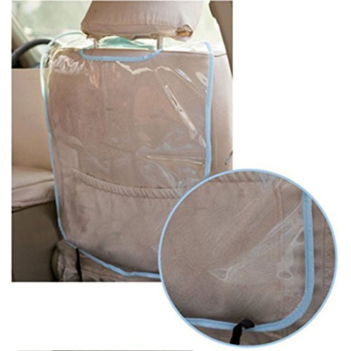 Gogogo Anti-dirty Auto Vehicle Car Seat Back Protector Cover Transparent Removable Hang Pad (Blue)