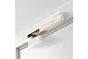 FACAIIO Hydraulic Door Buffer Damper for Safe and Silent Closing of for Wooden Doors Easy Installation (White-Left)