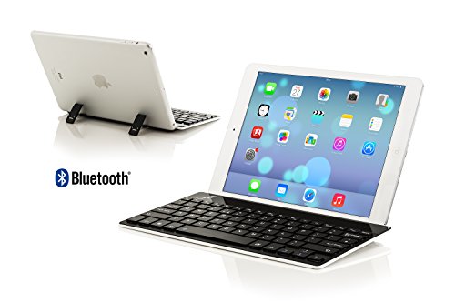 ForeFront Cases® Neue drahtlose Bluetooth Tastatur mit universeller Kompatibilität – Apple iPad Air, Mini, Mini Retina, iPad 2, iPad 3, Samsung Galaxy Tab PRO 7.0, Tab PRO 8.0, Tab PRO 10.1, Tab 4 7.0, Tab 4 8.0, Tab 4 10.1, Tab PRO 8.4, Tab PRO 10.1, Google Nexus 7 – Vollständiges QWERTZ-Layout und eingebauter, wiederaufladbarer Akku Keyboard inkl. Eingabestift - 3