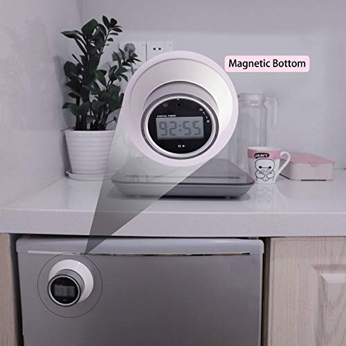 KWOKWEI Digitaler Küchentimer, Kurzzeitmesser Küche/Eieruhr mit LCD-Bildschirm, Elektronischer Timer/Magnetisch Timer mit Alarm & Countdown Funktion für Kochen, Backen, Studieren, Sport, Spielen - 5