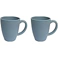 Irida Naturals Rice Husk Unbreakable Coffee Mug Set of 2-300 ML, Reusable, Dishwasher, Freezer & Microwave Safe Mugs, Eco-Friendly Bamboo Fiber Milk and Tea Mug for Kids and Adults (Sky Blue)