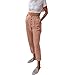 Produktbild Damen Hosen Elegant High Waist Stretch Einfarbige Knopf-Bleistift-Hose mit Tasche Skinny Pants Casual Streetwear Hosen Sommerhose Pumphose Haremshose Blumenmuster Leichte Haremshose