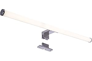 ‎MAX K O M F O R T max K O M F O R T Maxkomfort LED Spiegelleuchte Badleuchte Schminklicht Aufbauleuchte Schrankleuchte in chrom rund neutralweiß 8W IP44