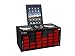 Produktbild iDance Energy XD3 DJ Set Party Anlage 2 in 1 DJ Mixer und Party Lautsprecher Anlage für Tablets und Smartphones (200 Watt max, Bluetooth, USB, Jog Wheels. Radio, Karaoke-Sektion, LED-Effektbeleuchtung) rot-schwarz