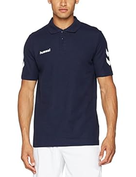 Hummel Poloshirt Baumwoll Pique – CORE COTTON POLO – Trainingsshirt kurze Ärmel Herren – Fitnessshirt für Sport...
