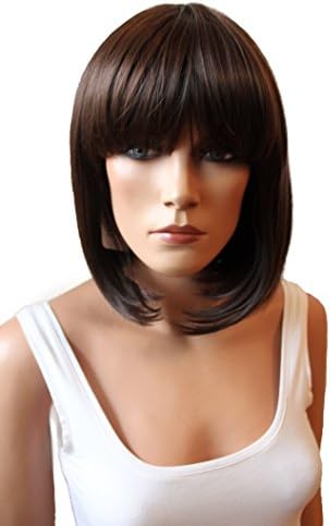 PRETTYSHOP Unisex Full WIG Short Hair BOB PAGE Heat-Resistant Brown # 6 WB5