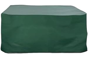 Rayen - Funda para Muebles de Jardín, Impermeable y Resistente, Protección contra Lluvia, Polvo e Insectos, con Cinta de Fijación, Verde, 200 x 110 x 80 cm