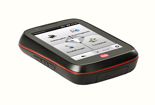 Falk Fahrrad GPS Navigationsgerät kapazitives Display 25 Länder Fahrradhalterung, schwarz/rot, 240036 - 3