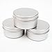 5x ALUMINIUM TINS JARS POT CONTAINER (50ml) For Nail Art MakeUp Cosmetics Travel Creams Lip Balms Tattoo