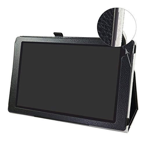 Archos 101b Oxygen hülle,Mama Mouth Folding Ständer Hülle Case mit Standfunktion für 10.1″ Archos 101b Oxygen Android 6.0 Tablet PC,Schwarz - 2
