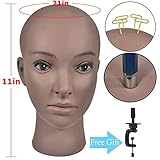 Cabezal antideslizante de fina calidad con maquillaje completo. Puede hacer pelucas y utilizar pin T. Abrazadera de mesa en forma de C, fácil de fijar en el borde de la mesa.