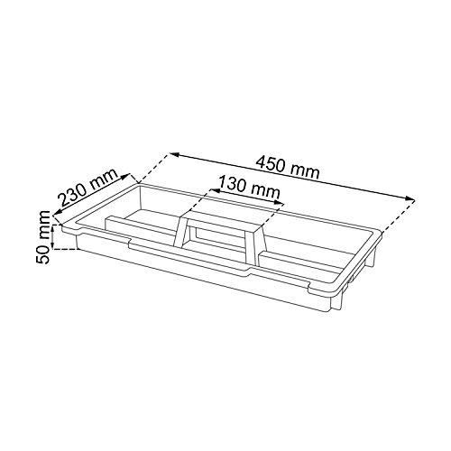 Keter 17186889 Werkzeugbox Pro Serie Mastercart metal latch, Kunststoff, Metallverschlüsse, schwarz / gelb - 3