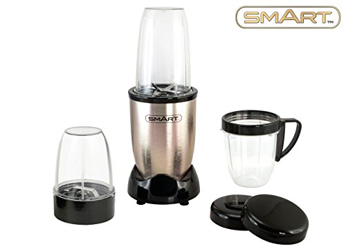 SMART Master Bullet Blender Bundle With FREE Soft-Grip Measuring Jug - Compact Blender To Blend, Juice, Chop, Mix, Whip, Grind And Grate - Perfect For Smoothies, Soups, Dips, Sauces, Spices, Coffee Beans SMB8000
