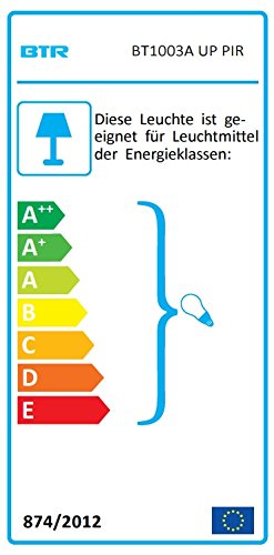 BTR Betterlighting Außenwandleuchte New York mit Bewegungsmelder BT1003A UP PIR - 2