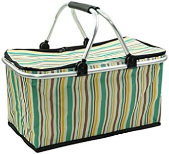 30L Foldable Takeout Incubator Large Dining Insulation Package Outdoor Foil Cold Storage Fresh Ice Pack Picnic Basket