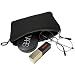 Produktbild Ringke [Cushion Pouch] Gepolstert Weich Reise Tasche (Schwarz / 200mm x 140mm) Tragbares Getriebe mit Reißverschluss Griff für Kompakte Elektronik, Spielekonsole, Kleine Geräte, Festplatte, Tablette