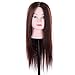 Anself Hair Model Long Synthetic Hair Hairdressing Training Head Mannequin Cut for Salon Practice with Clamp Dummy Model
