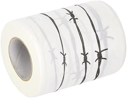 Fairly Odd Novelties Barbed Wire Novelty Toilet Paper, White