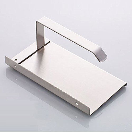 Toilettenpapierhalter, Rollenhalter, Peralng® Wandhalter Rollenhalter aus Hochwertigem Papierhalter Toilettenpapierrollenhalter Badezimmer(Edelstahl) - 5