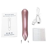 MULTIFUNCIÓNN: Nuestro es un producto de gran calidad, usa diferentes tamaños de agujas afiladas para poder eliminar arrugas, pecas, cicatrices, tatuajes, hiperpigmentación y reducir el acné. Es muy efectivo con las cicatrices del acné, si es tu caso, deberías considerar este dermapen.