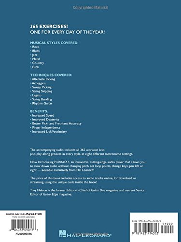 TTroy Nelson Guitar Aerobics (Livre et audio en ligne) (Livre) Broché - 28 janv. 200