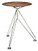 Produktbild Sisman supersputnik 45 chrom & nussbaum SuperSputnik Hocker Sitzschale Amerikanisch Nussbaum Metallgestell glanz-verchromt Design Ahmet Sismanoglu Eiffelturmgestell design Universalhocker Super Sputnik