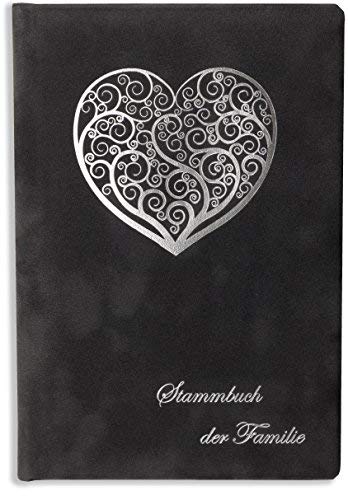 Online Galerie Bingold Stamm Libro Gris Duna Terciopelo Familia de Corazón Libro
