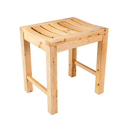 Preisvergleich Produktbild Badezimmer Hocker Holzhocker Zedernholz Hocker Schönheit Hocker quadratischen Hocker Badhocker rutschfeste wasserdichte Duschhocker