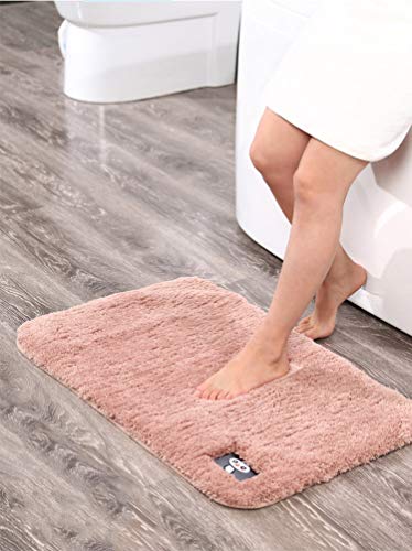 Preisvergleich Produktbild LFF Volltonfarbe super weiche Bodenmatte Wohnzimmer Schlafzimmer Nachtteppich Badezimmer saugfähige Matte,C,50 * 180