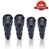 Genouillère Coude Moto Protection 4 Pièces Motocross Genoux Tibia Protège Équipement Genouillères Garde Protecteur pour Moto Moteur Cyclisme Rouleau Patin Adulte Homme ou Femme