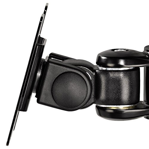 Hama Monitorhalterung Rotation (ergonomisch, stufenlos, höhenverstellbar, 2 Gelenke, neigbar, schwenkbar 360 Grad, Monitor bis zu 10kg, VESA 75×75, 100×100) Tischhalterung schwarz - 4