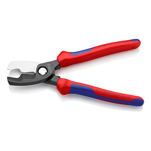 Knipex 95 12 200 Kabelschere mit Doppelschneide für Cu- und Al-Kabel - 2