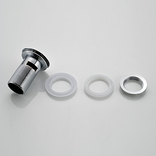 Auralum® Hochwertig Ablaufgarnitur Ablaufventil Pop Up mit Überlauf Push-Druckfunktion für Waschtische Waschbecken - 3