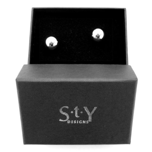 STY For Men Perfume For Men by STY Design Cufflinks - Metal Ball
