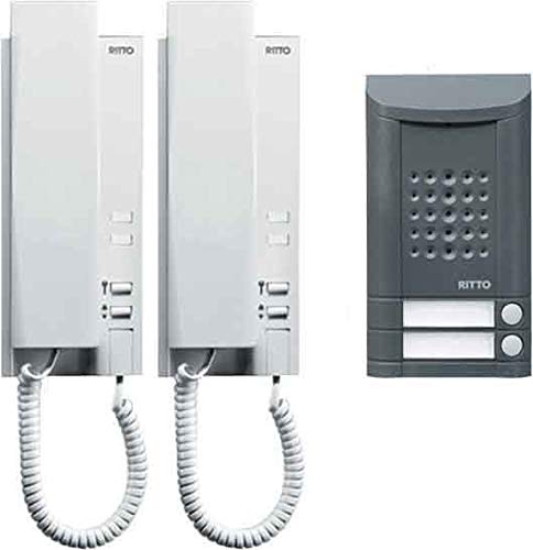 Preisvergleich Produktbild RITTO Minivox Wohntelefon-Set 2WE, anthrazit, 1673240
