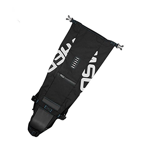 Roswheel Fahrrad Tasche 8L/10L Wasserabweisende Satteltasche Aufrollbare Öffnung aus Polyester mit Reflektierendes Logo - 9