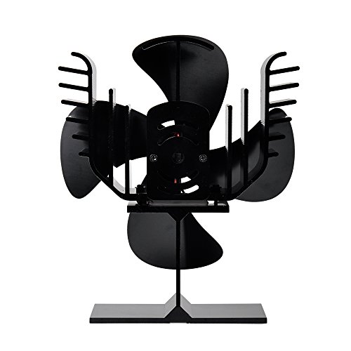 Hitze Powered Ofen FAN 4 Klingen, Flüsterleiser und umweltfreundlich
