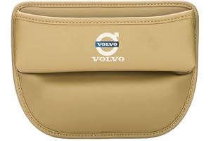 TYAGY 1 Stück Autositz Gap Aufbewahrungsbox für Volvo XC60 XC40 S60 S90 Leder Autositz Seitentaschen Organizer Auslaufsicher Multifunktionaler Zubehör,C