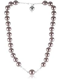 Misaki QCRNSHAKIRA - Collar de mujer de plata de ley con perla sintética