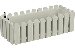 Poétic Landhaus Blumenkasten Seidengrau mit Aqua Comfort 50 cm