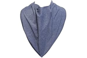 Adult Bandana Bib/Clothing Protector - 4 Sizes Avaliable (BLUE JEANS) (Size 4) by BibblePlus Dignity Bibs