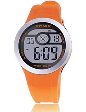 Stilvolle Mädchen eLEDWasserdichte Armbanduhr/Multifunktionale digitale elektronische Nachtwachen-C