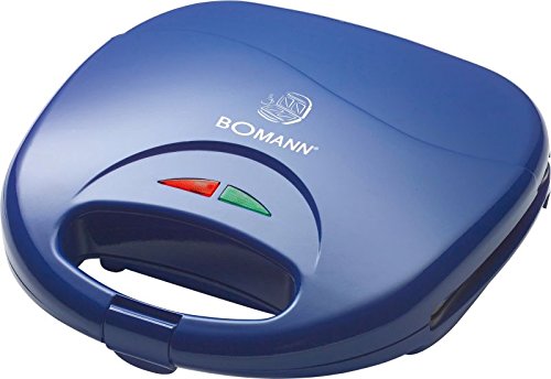 Sandwich-Toaster 750 Watt 2-Scheiben-Sandwichmaker Antihaft-Beschichtung (Überhitzungsschutz, Backampel, Kontrollleuchte, Blau) - 2